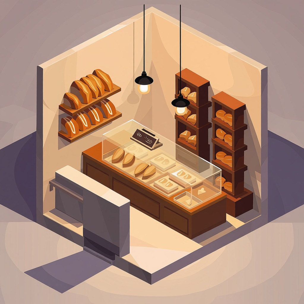 Isometric diorama shot
