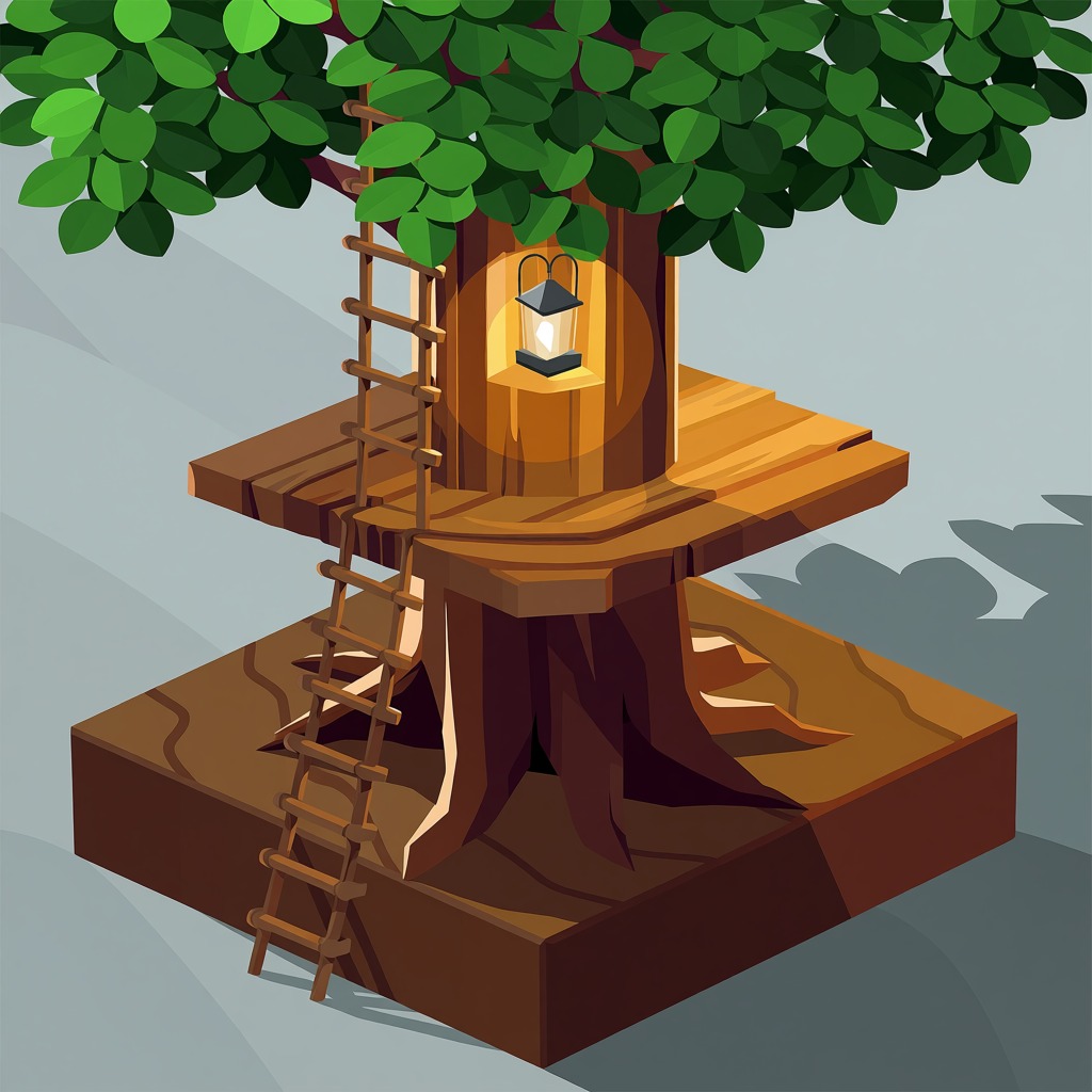 Isometric diorama shot