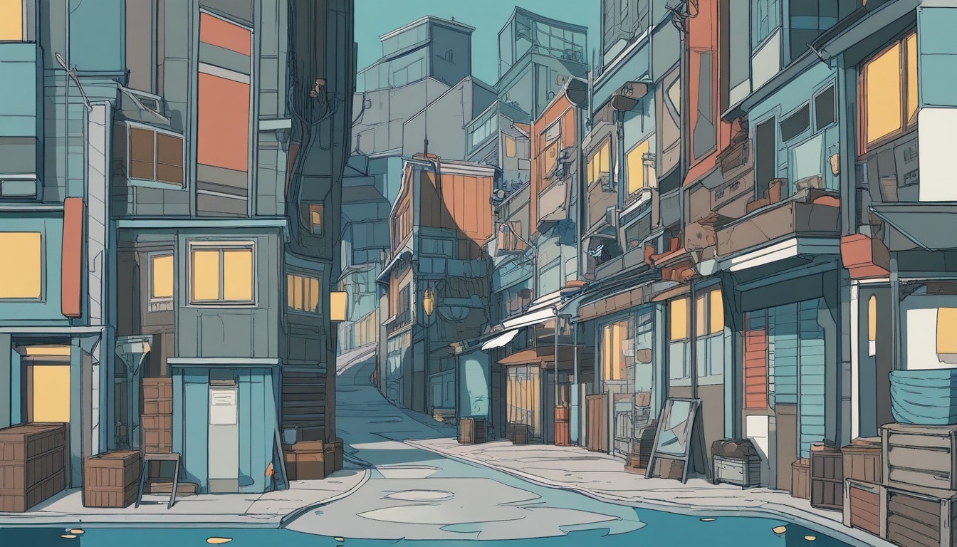Wide background plate at eye level