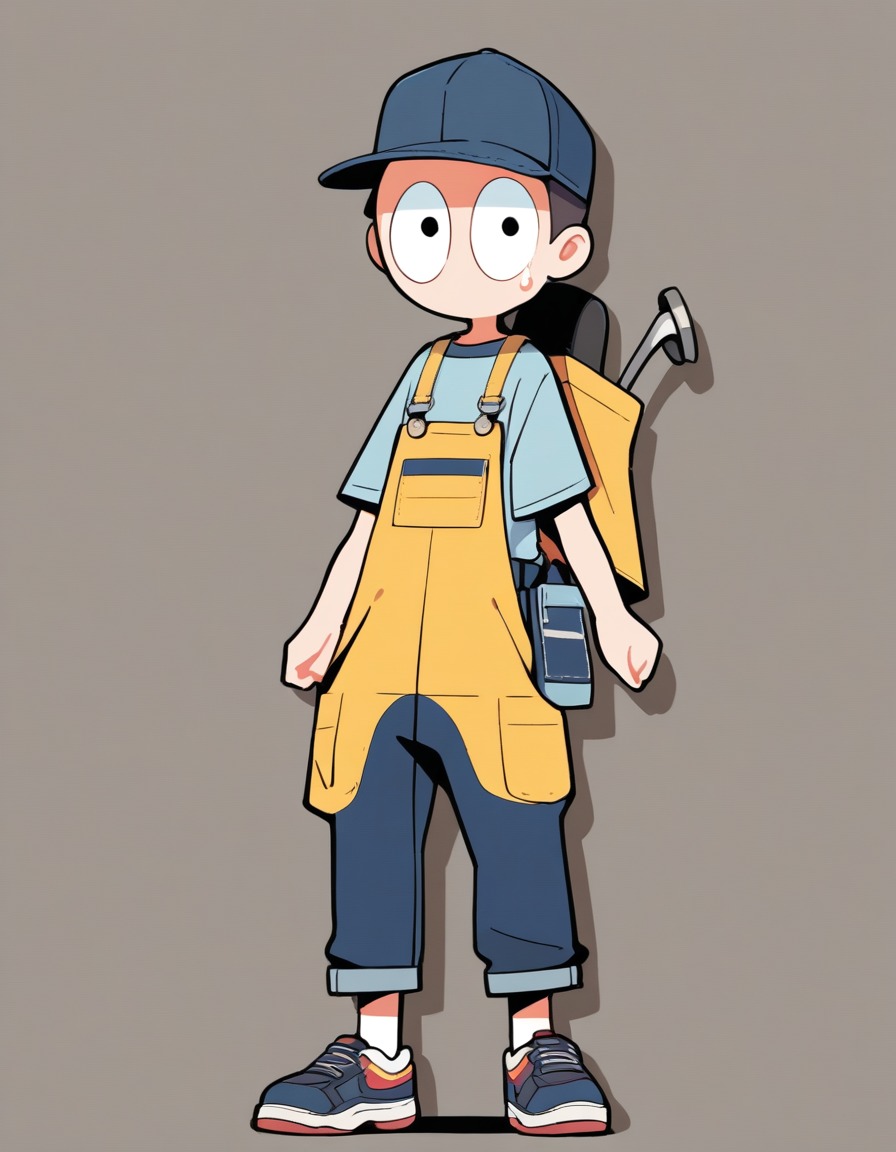 Full body front view, standing