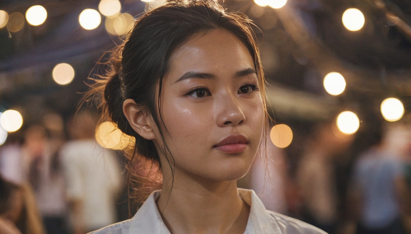 Close-up at a dutch angle