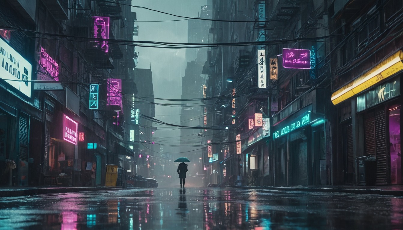 Wide establishing concept shot