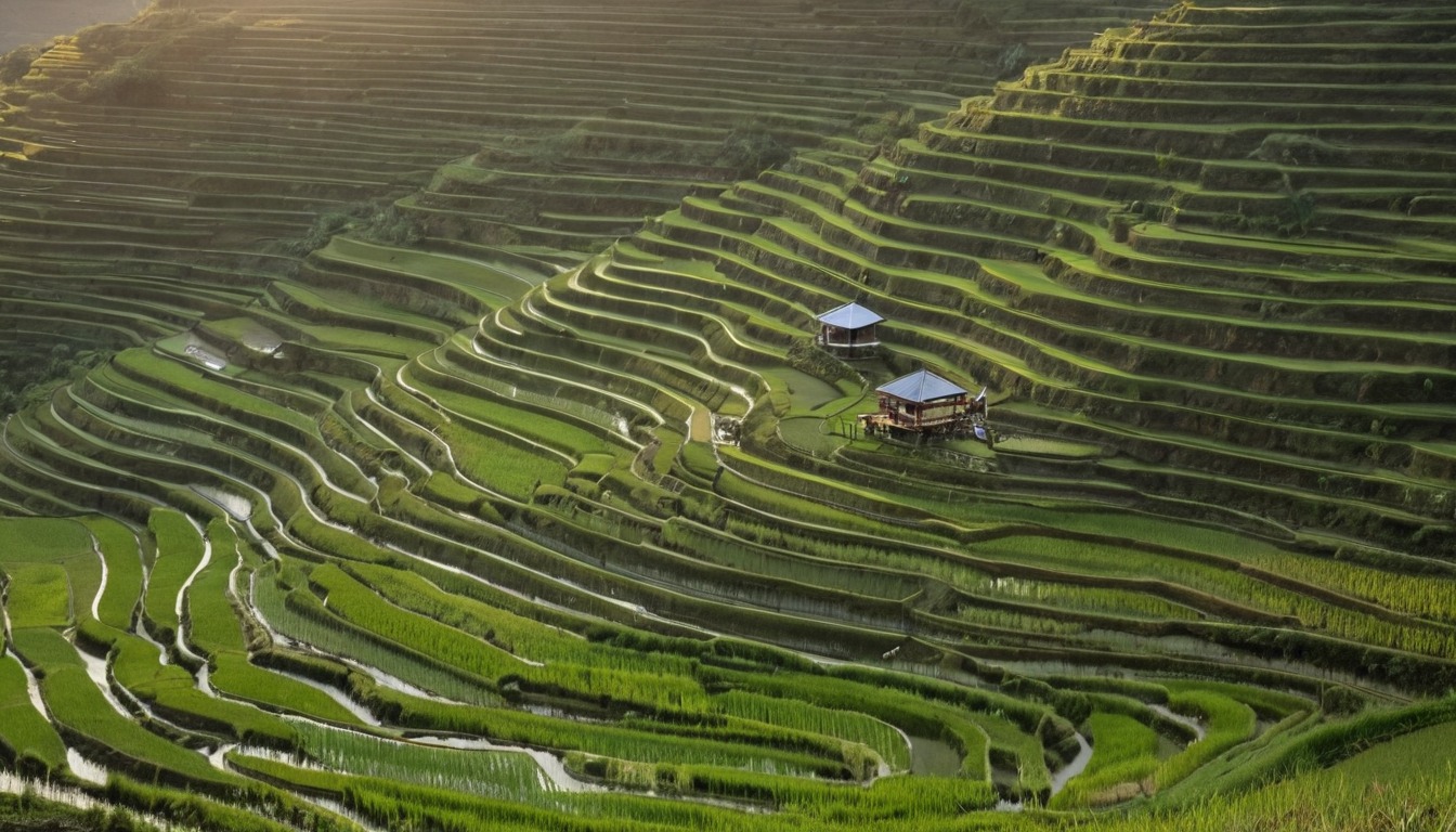 Very wide shot from a high angle