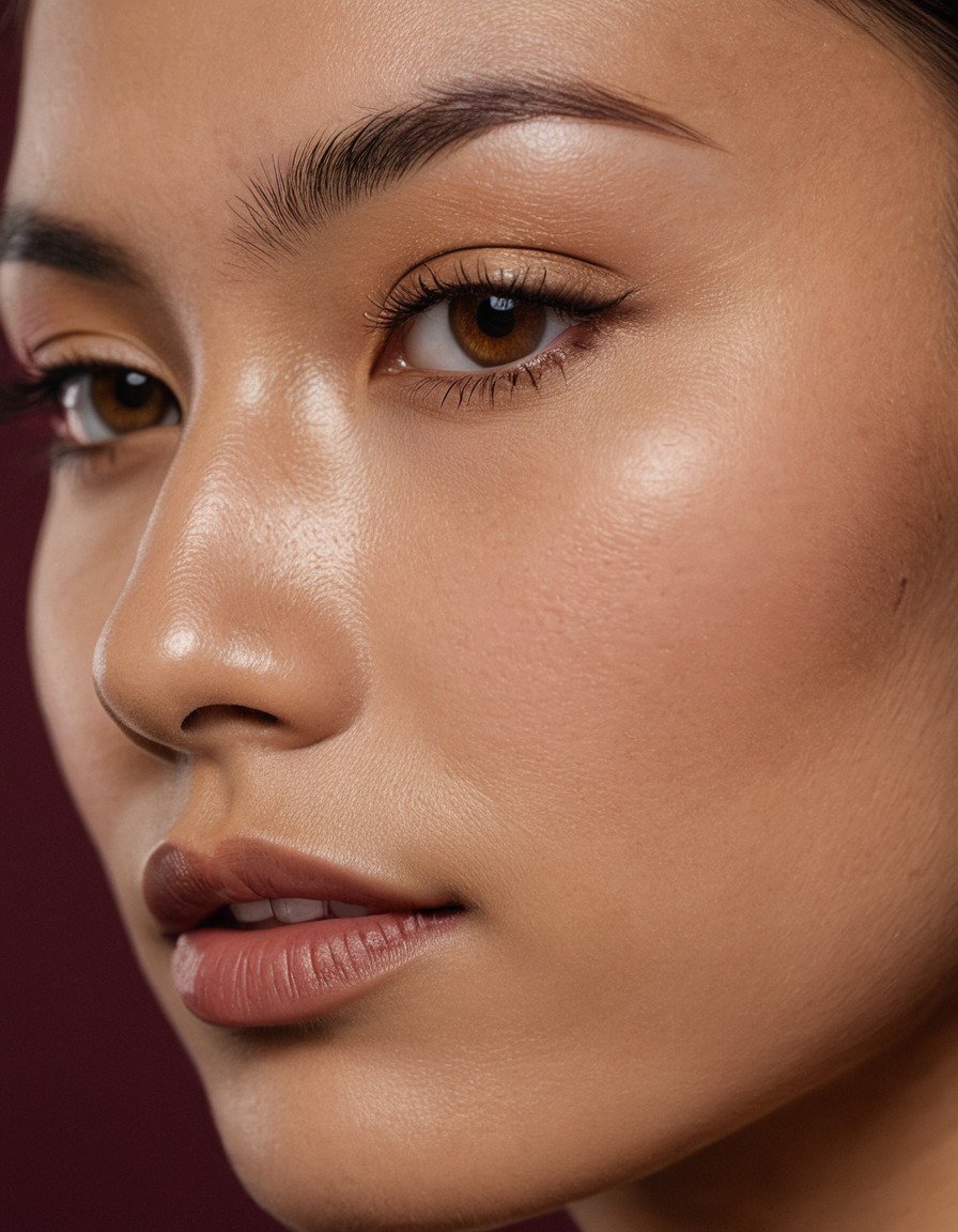 Close-up in profile