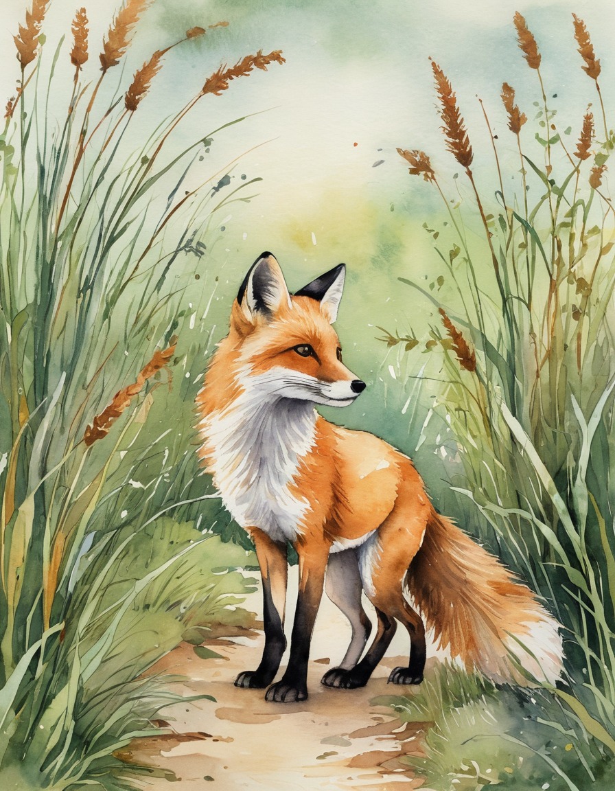 Full-page children's book illustration