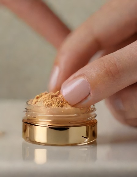 Close-up product-in-use shot