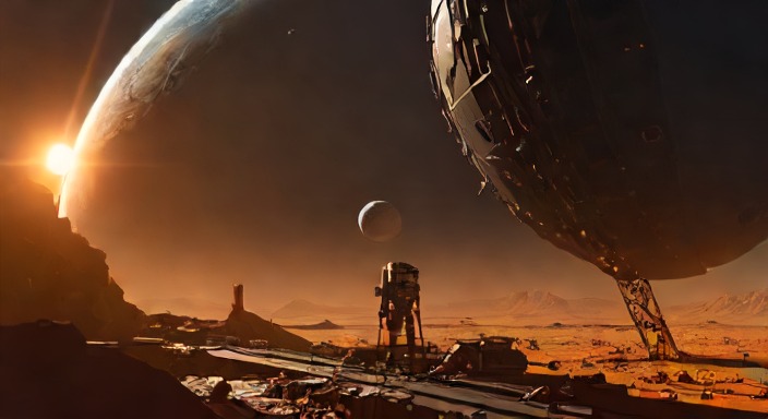 Wide establishing concept shot