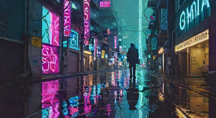 Wide establishing concept shot