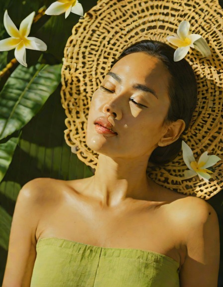 Overhead flat-lay portrait