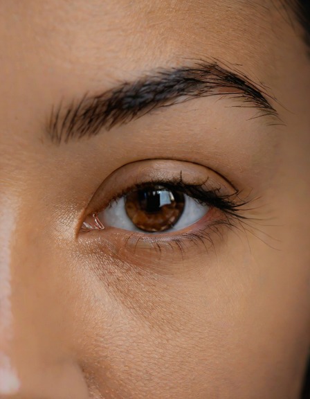 Extreme close-up at eye level