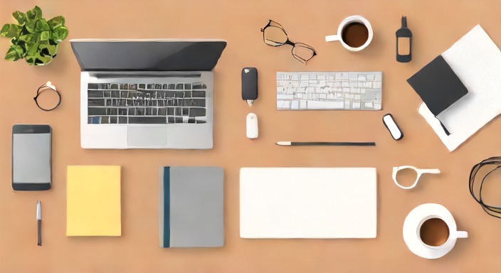 Flat vector scene