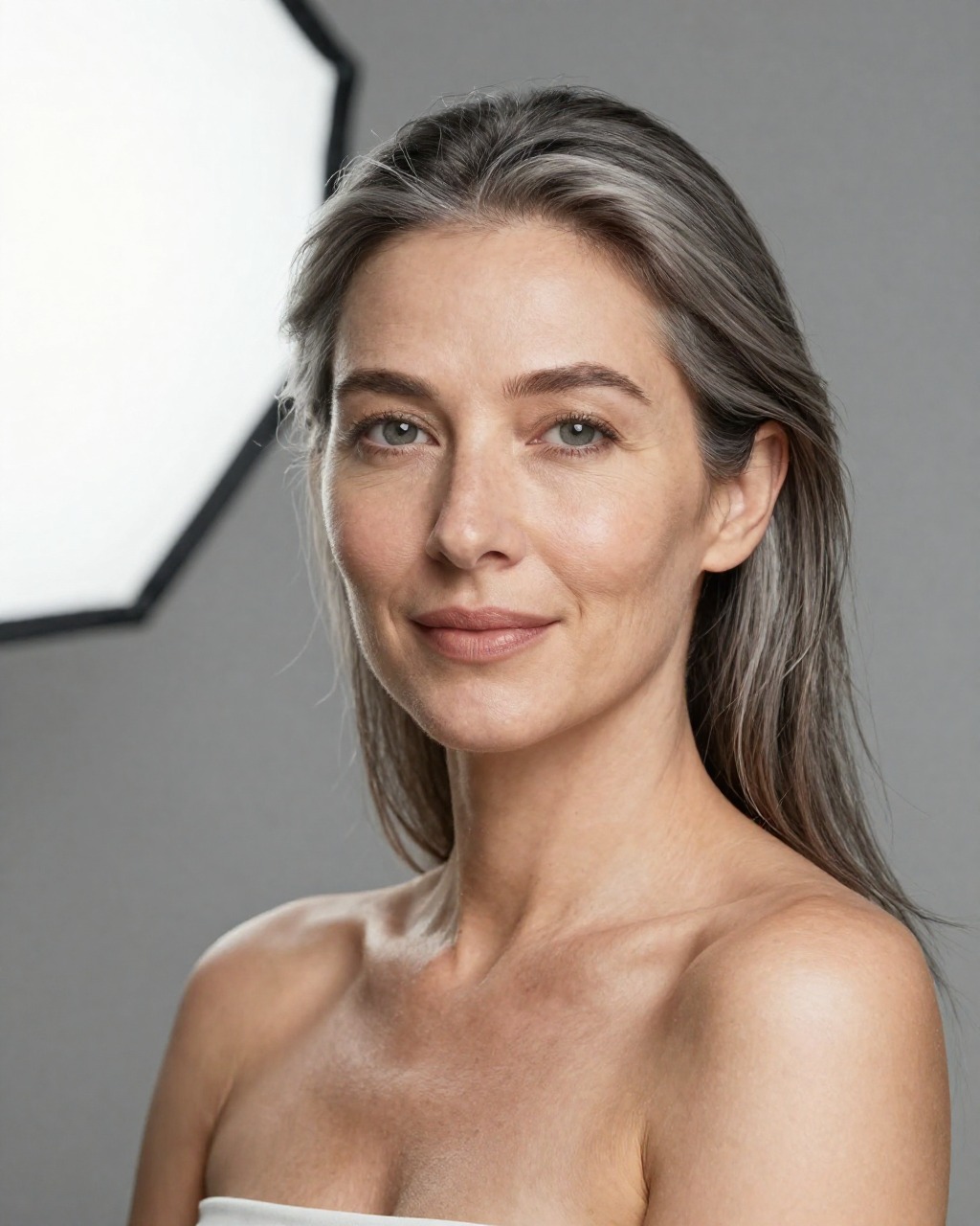 Half-length beauty shot
