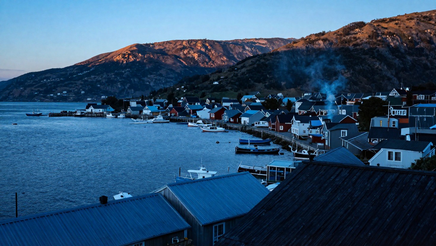 Wide shot from a high angle
